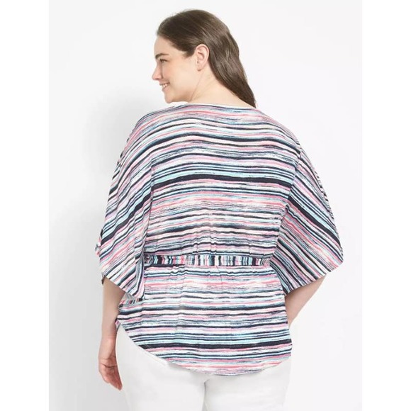 Lane Bryant Multicolor Striped Blouse - Picture 3 of 12